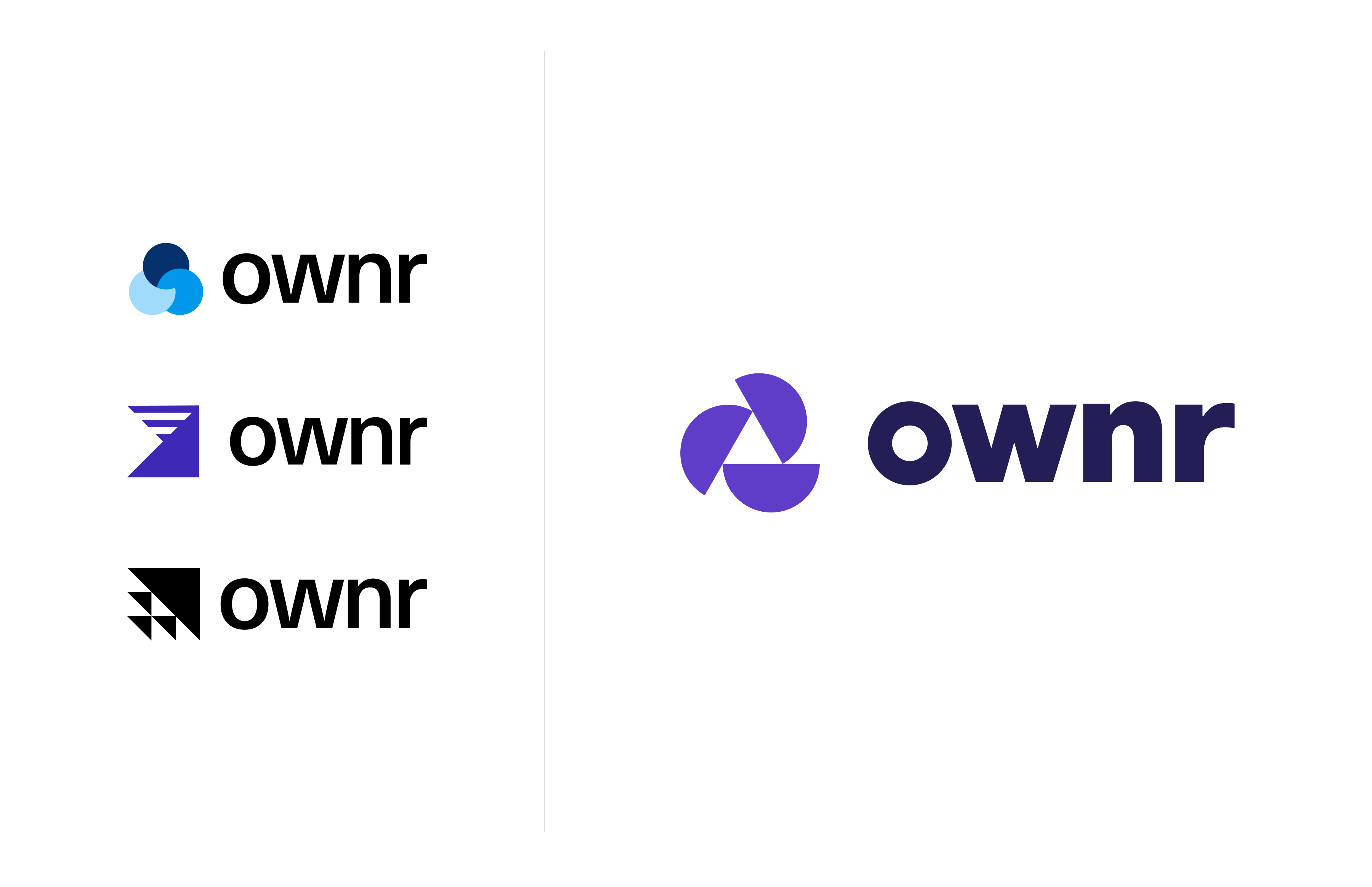 2020-present Ownr rebrand logo exploration and final logo