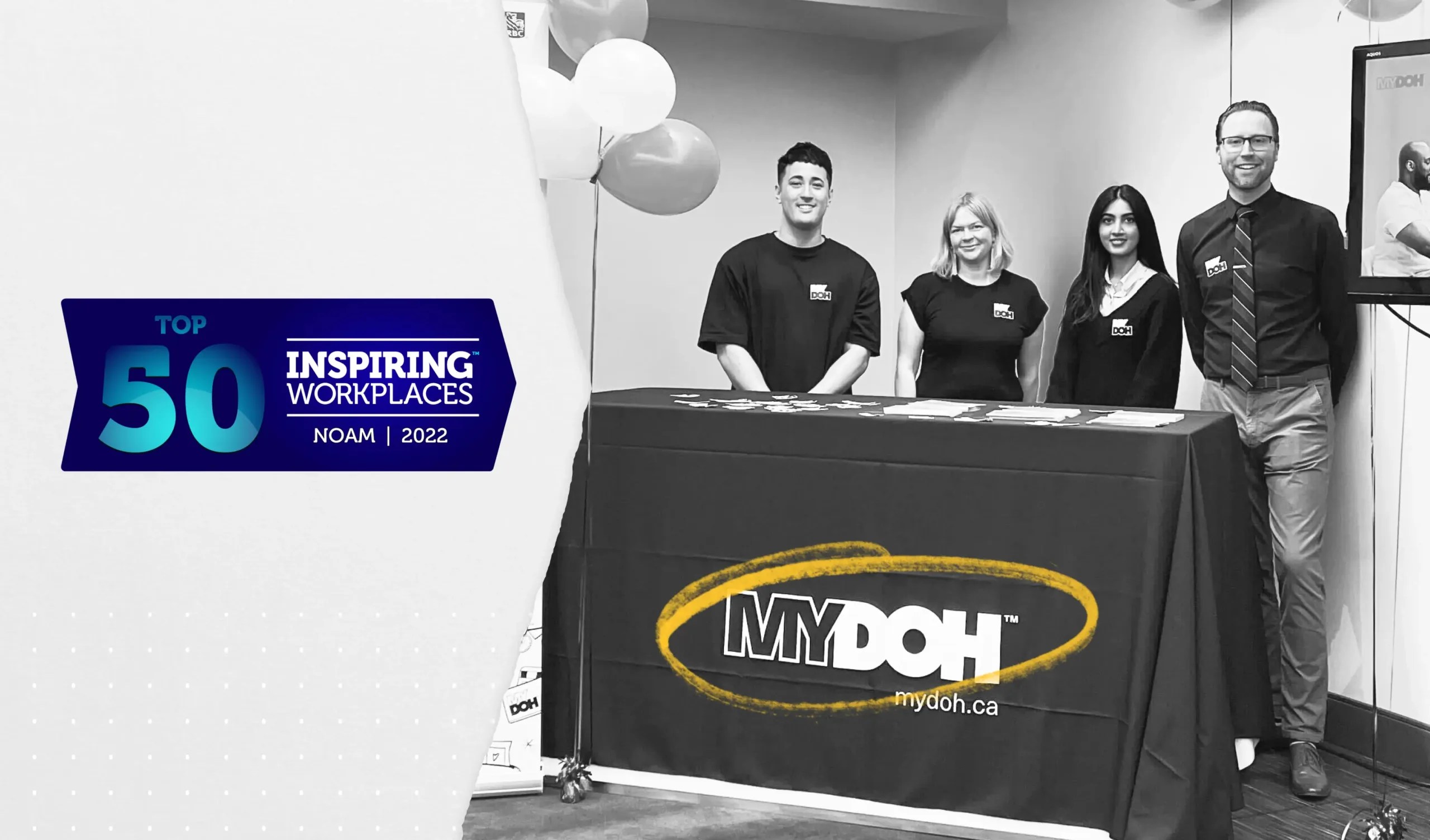 Mydoh Ranked One of the Top Inspiring Workplaces in North America